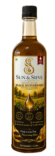 SUN & SIEVE Kachi Ghani Black Mustard Oil
