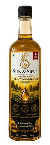 SUN & SIEVE Cold Pressed Yellow Mustard Oil