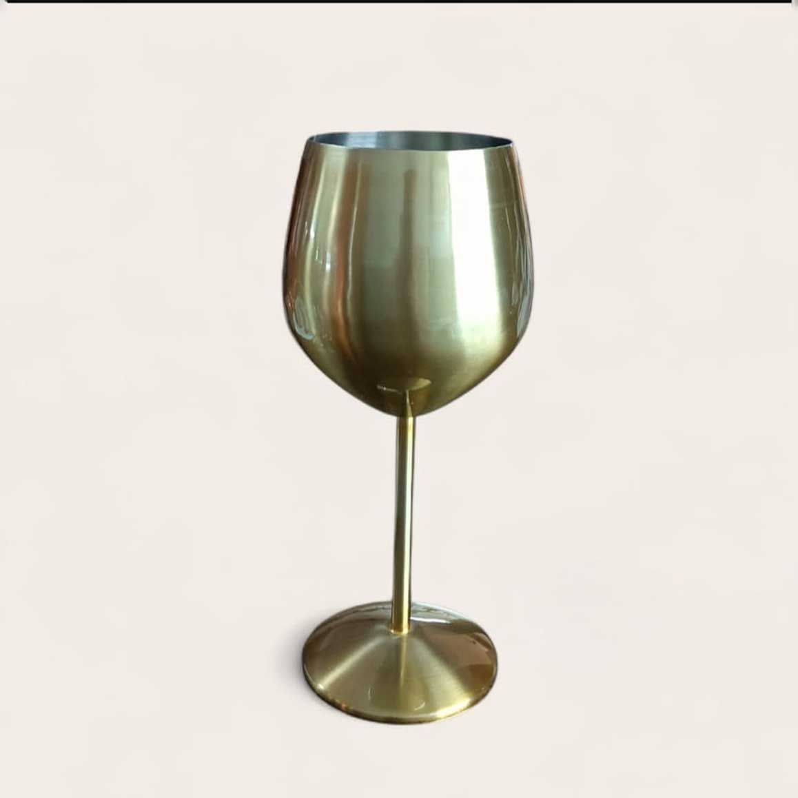 Matt Brass Plating Stainless Steel Goblets