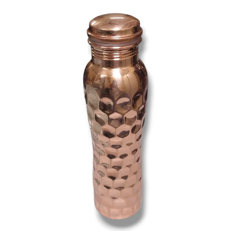 Copper bottle diamond cut