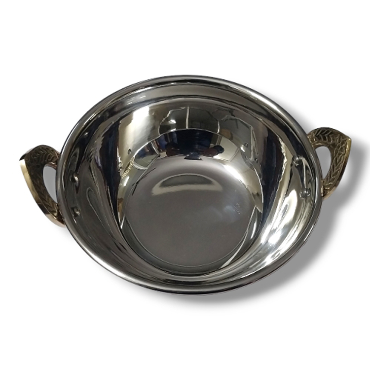 Copper kadhai set