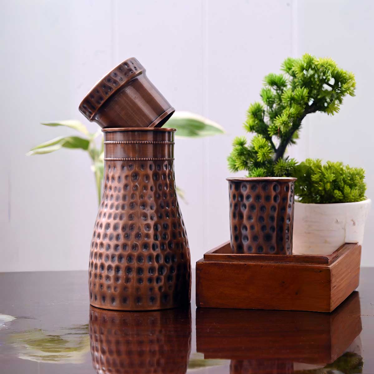 Bedroom Bottle  Antique Hammered photo 2