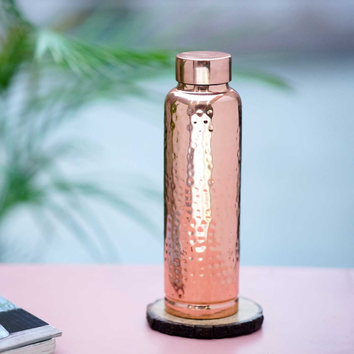 Neer Copper Bottle  Hammered Design