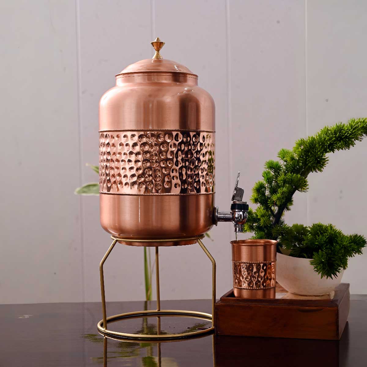 Champion Water Dispenser Two Tone New Age With Brass Knob