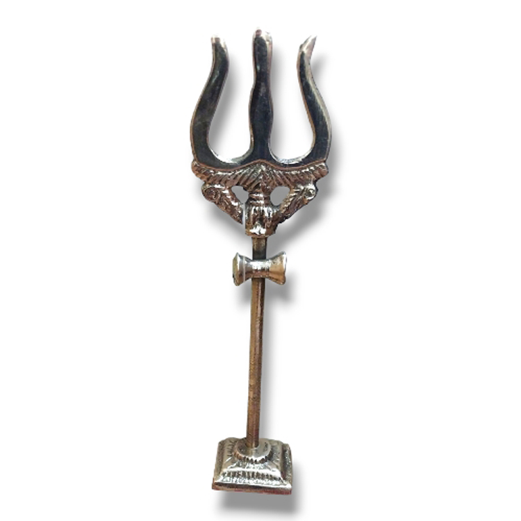 Dumroo Tirshul with Base