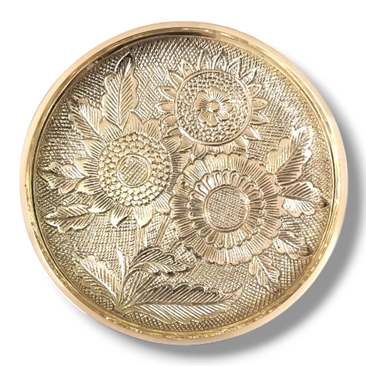 Embossed Round PlateA