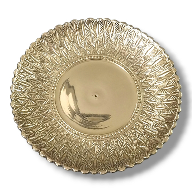 Embossed Round Plate