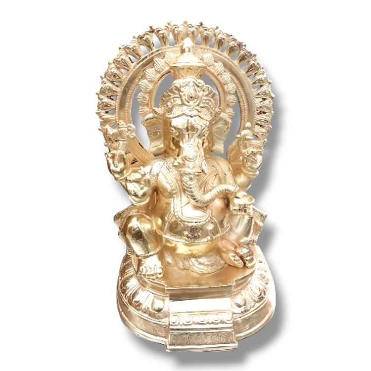 Gold Plated Ganesh ji