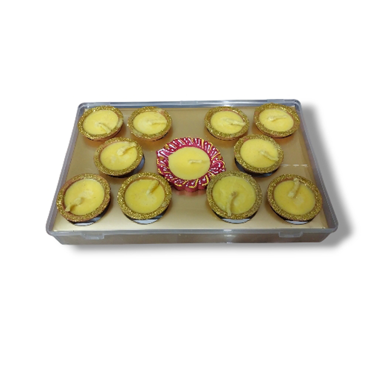 Relegious Yellow Desi Ghee Diya