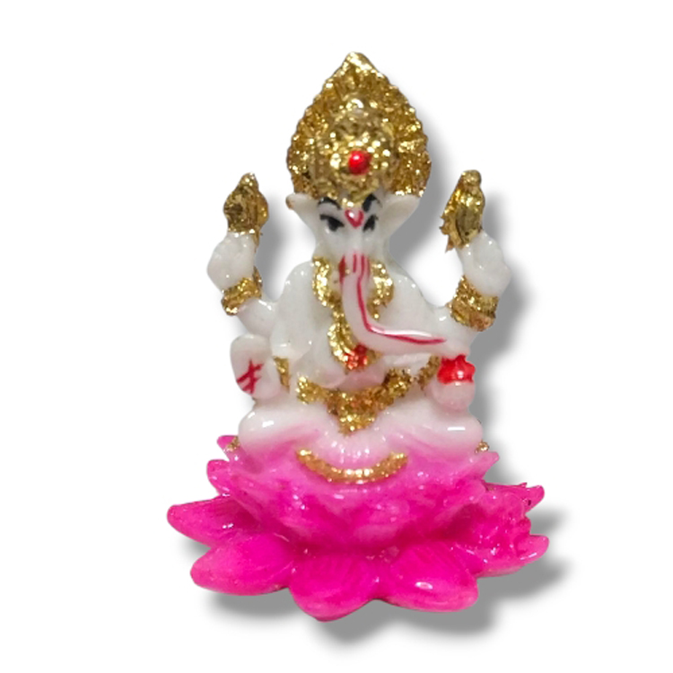 Resin Coloured Ganesh ji