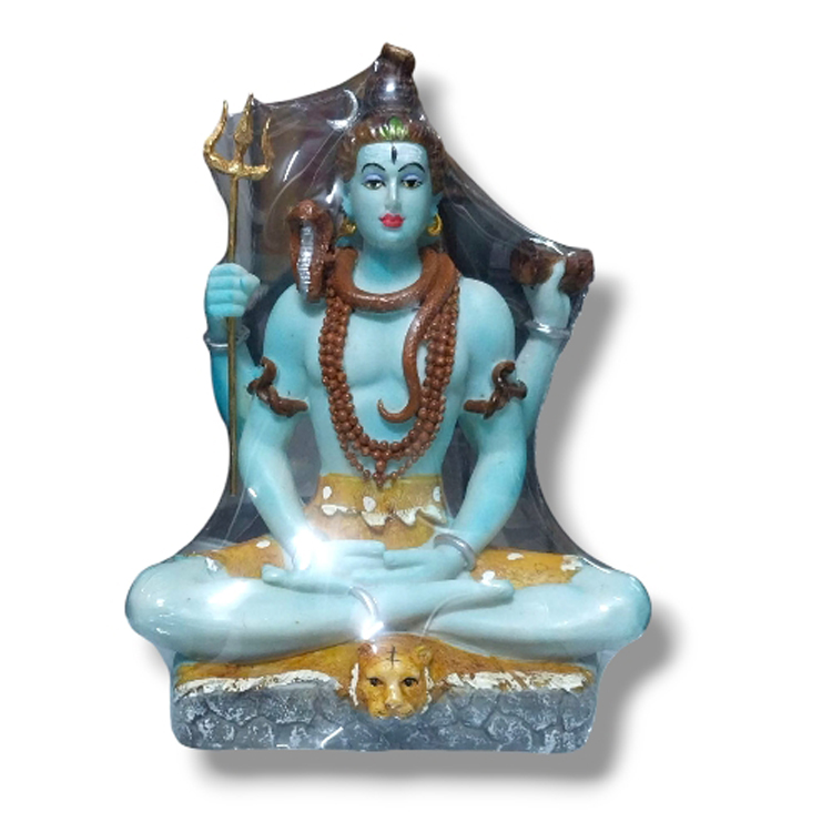 Resin coloured Shiv ji