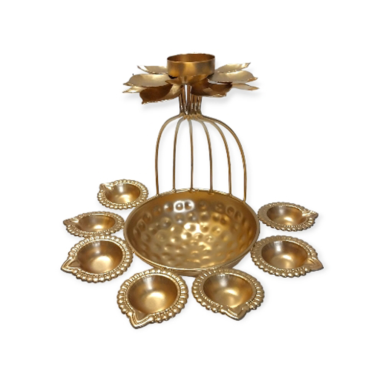 Urli 6 pcs diya taar phool