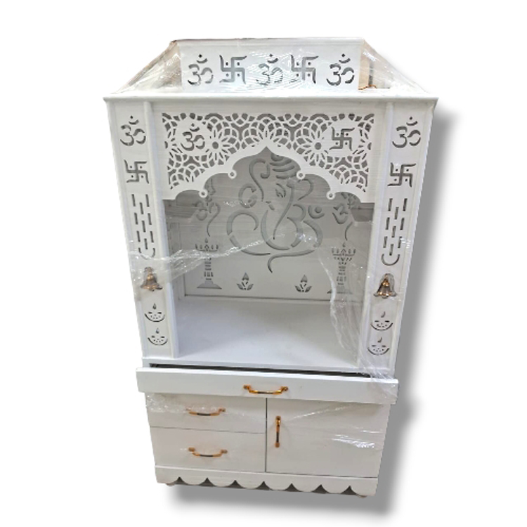 Wooden Mandir open
