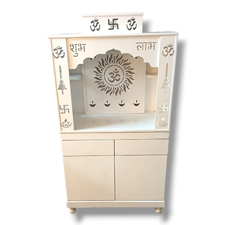 Wooden Mandir open