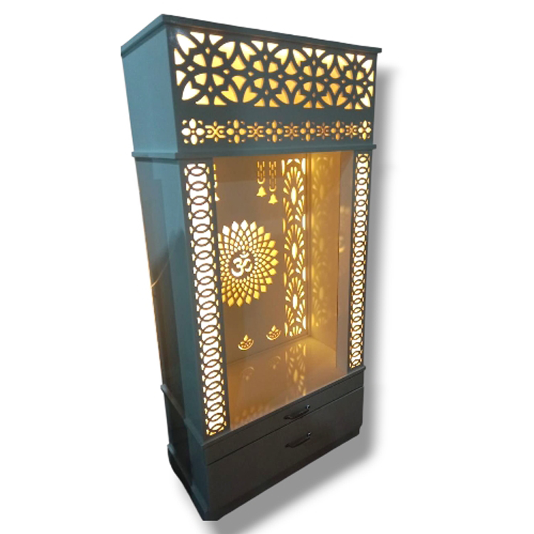 Wooden Mandir open