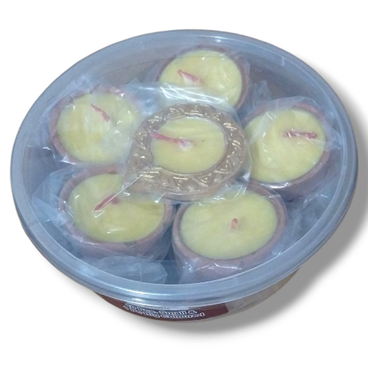 Yellow desi ghee diya